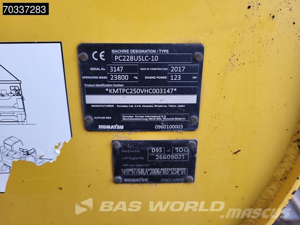 Komatsu PC228 USLC-10 Dutch Machine Kāpurķēžu ekskavatori