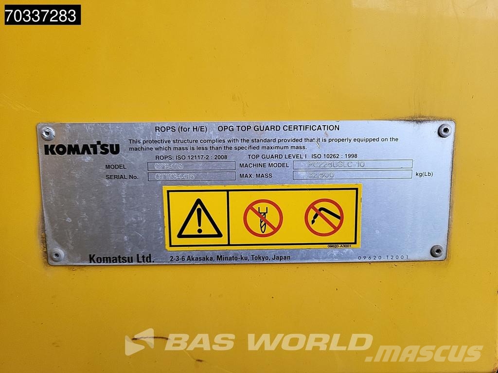 Komatsu PC228 USLC-10 Dutch Machine Kāpurķēžu ekskavatori