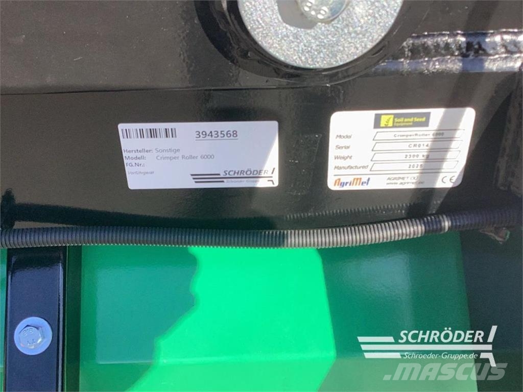  LYCKEGARD - CRIMPER ROLLER 6000 Altre macchine e accessori per l'aratura