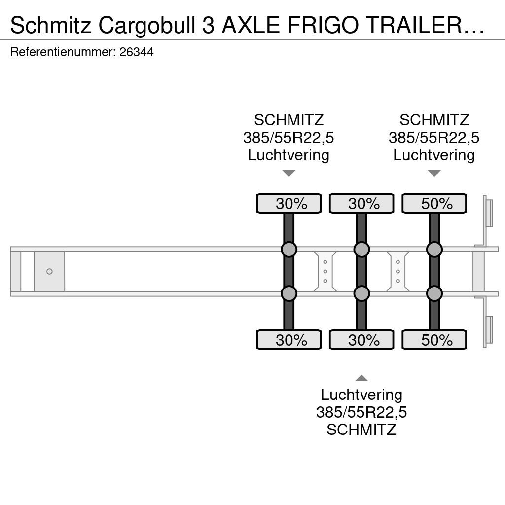 Schmitz Cargobull 3 AXLE FRIGO TRAILER WITH CARRIER VECTOR 1950 Kühlauflieger
