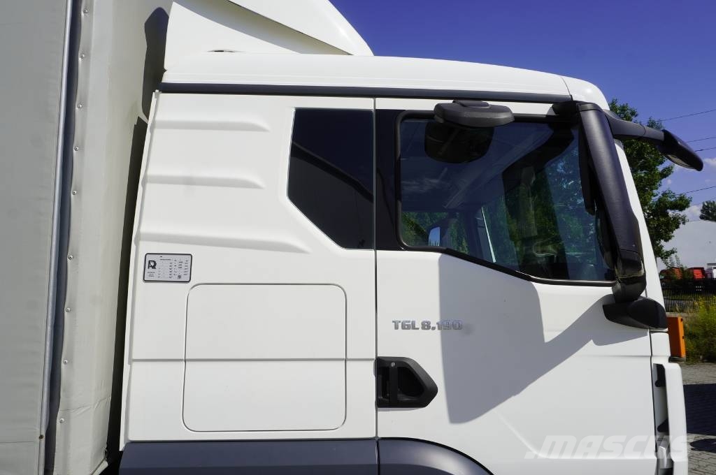 MAN TGL 8.190 4×2 / Cutrainsider + trailer / 80 tho.km Camiones de caja de lona