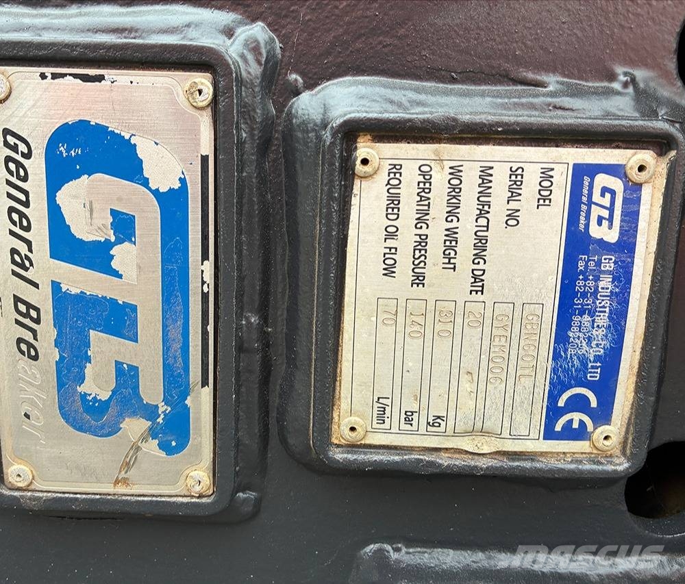 GB Industries GBN60TL 5Tonne Breaker Attachment 2019 Búracie kladivá / Zbíjačky
