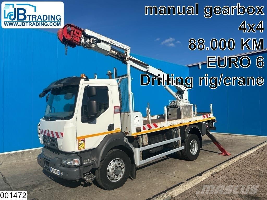 Renault D 16 280 Euro 6, 4x4 steel suspension, drilling ri Rabljeni žerjavi za vsak teren