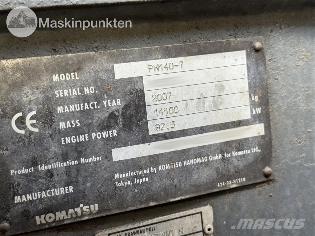 Komatsu PW140 Hjulgrävare