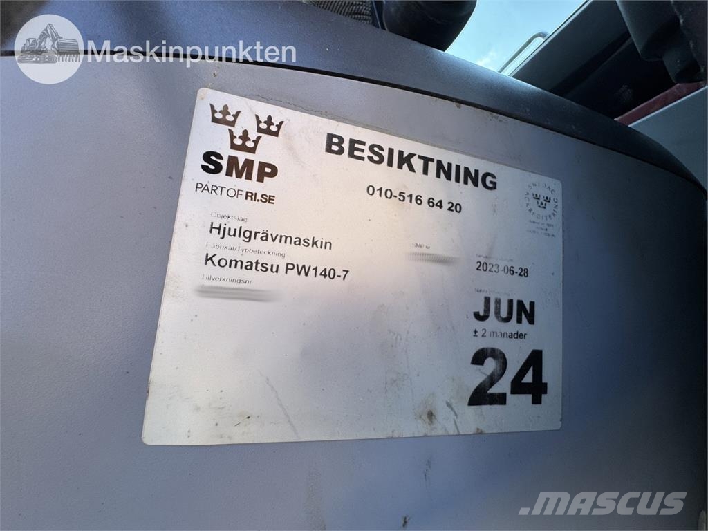 Komatsu PW140 Hjulgrävare