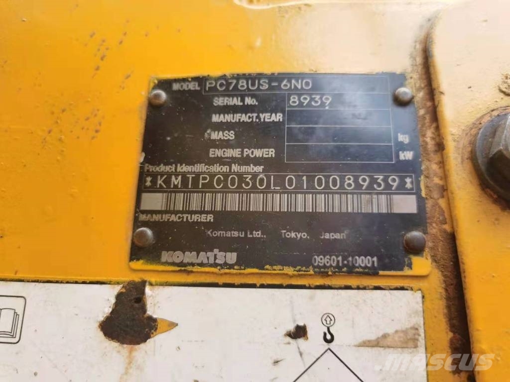 Komatsu PC 78 US-6NO 中型挖掘机