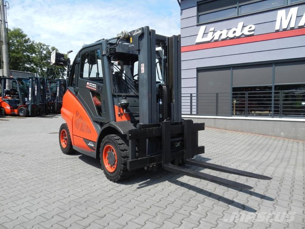 Linde H45D-02 Triplex , side shift Dizel forkliftler