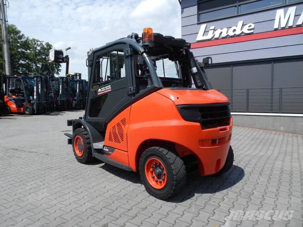 Linde H45D-02 Triplex , side shift Dizel forkliftler