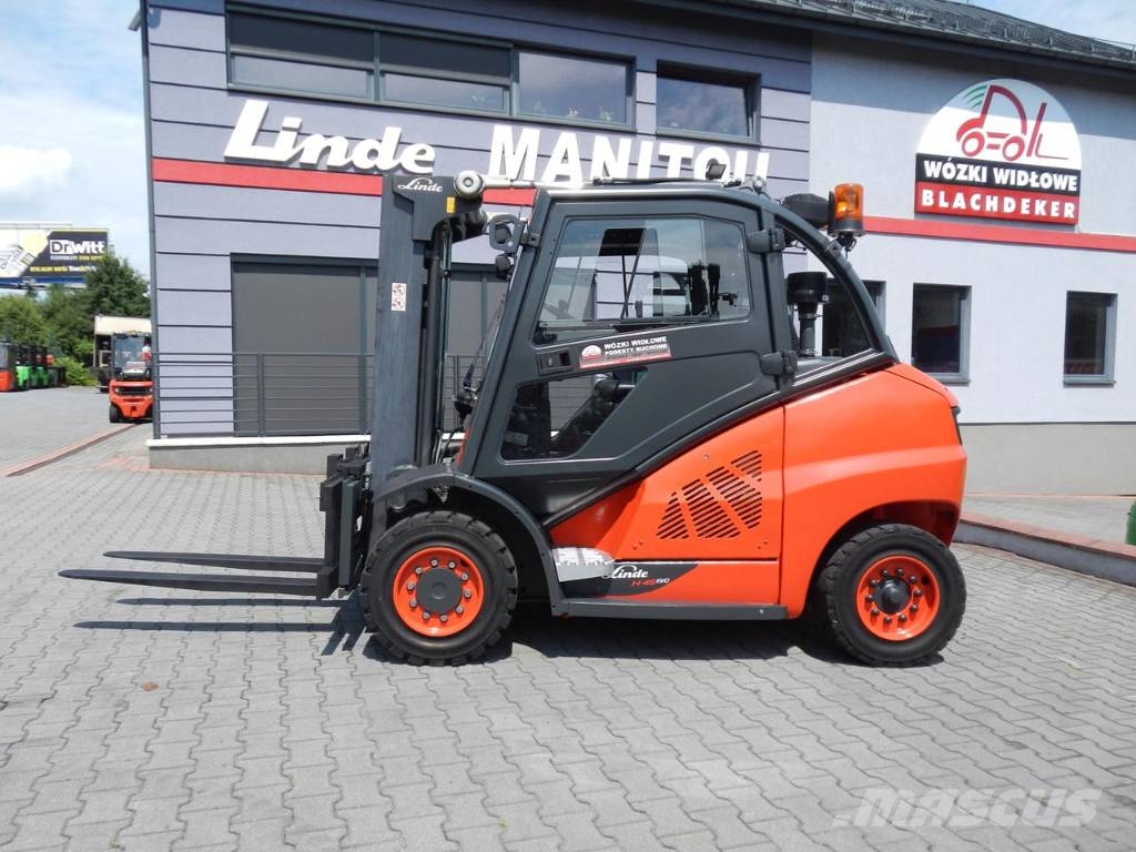 Linde H45D-02 Triplex , side shift Dizel forkliftler