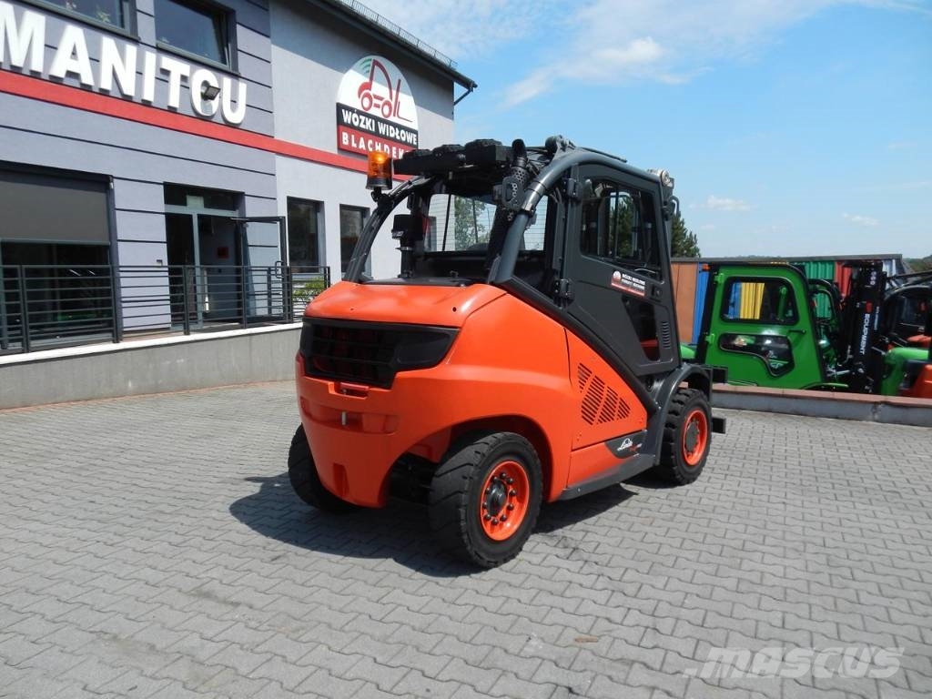 Linde H45D-02 Triplex , side shift Dizel forkliftler
