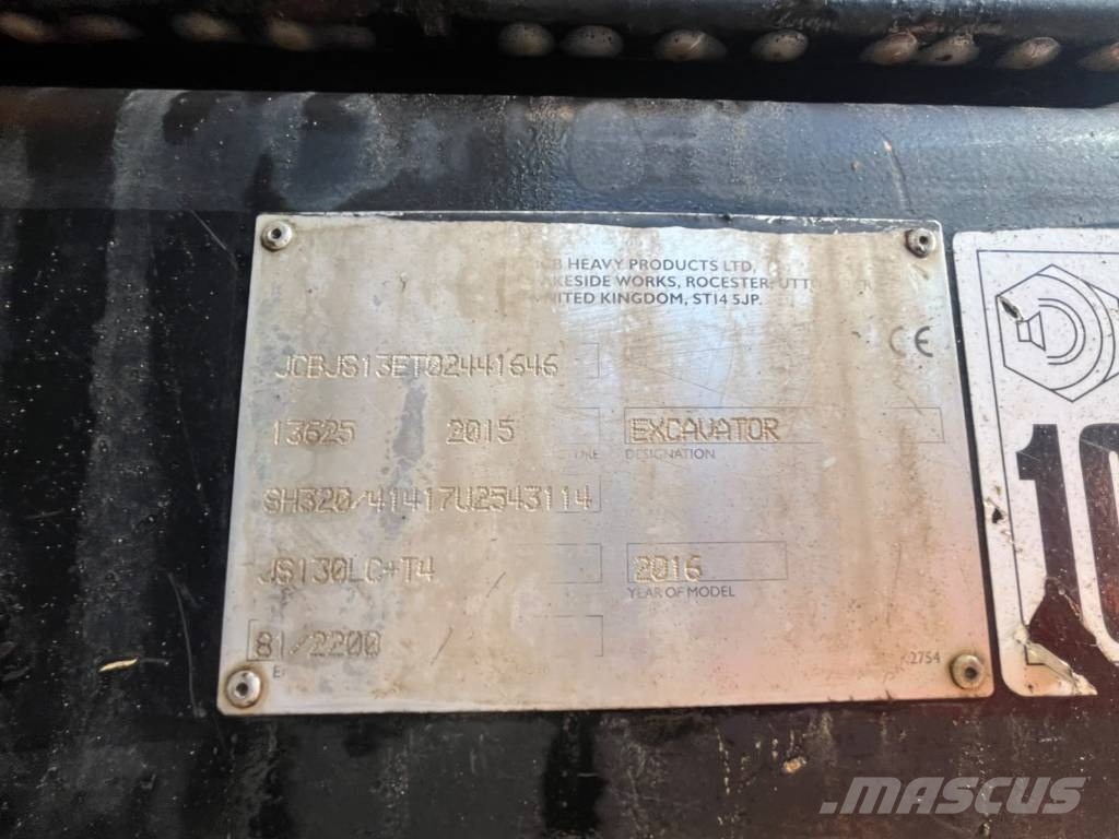 JCB JS 130 Excavadoras de cadenas