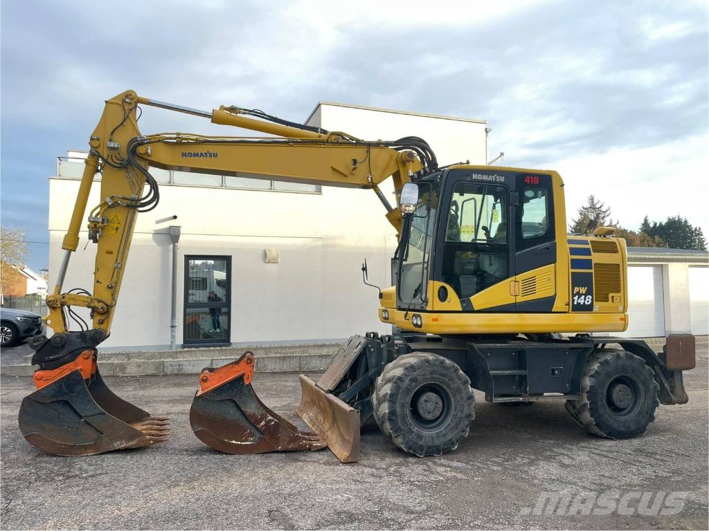 Komatsu PW 148-11 *Schild* Pratzen* Klima* Excavadoras de ruedas