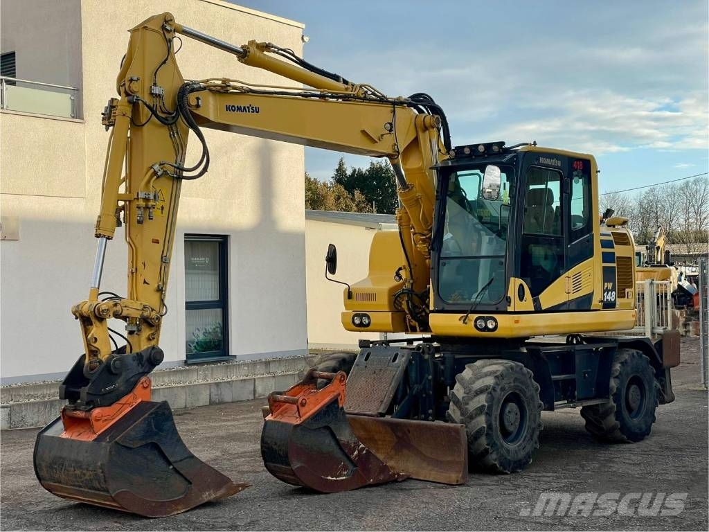 Komatsu PW 148-11 *Schild* Pratzen* Klima* Excavadoras de ruedas