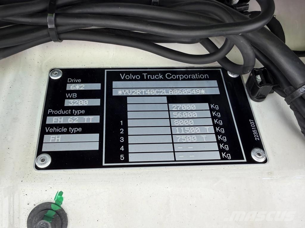 Volvo FH 500 6x2 Retarder ADR Full Air WB 3.20mtr Trekkers