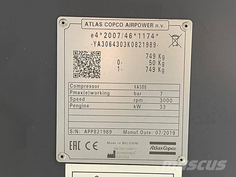 Atlas Copco XAS 88 Kompresori