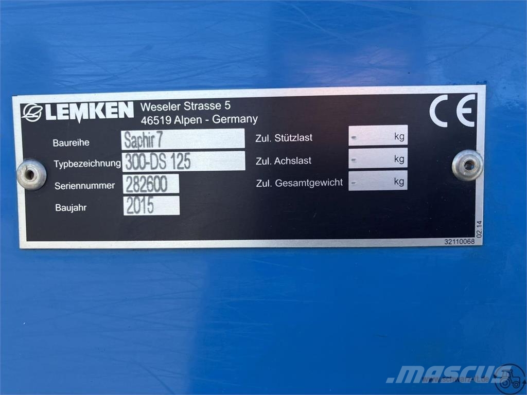 Lemken !Neu! Zirkon 8/300+Saphir 7 300 Perforadoras combinadas