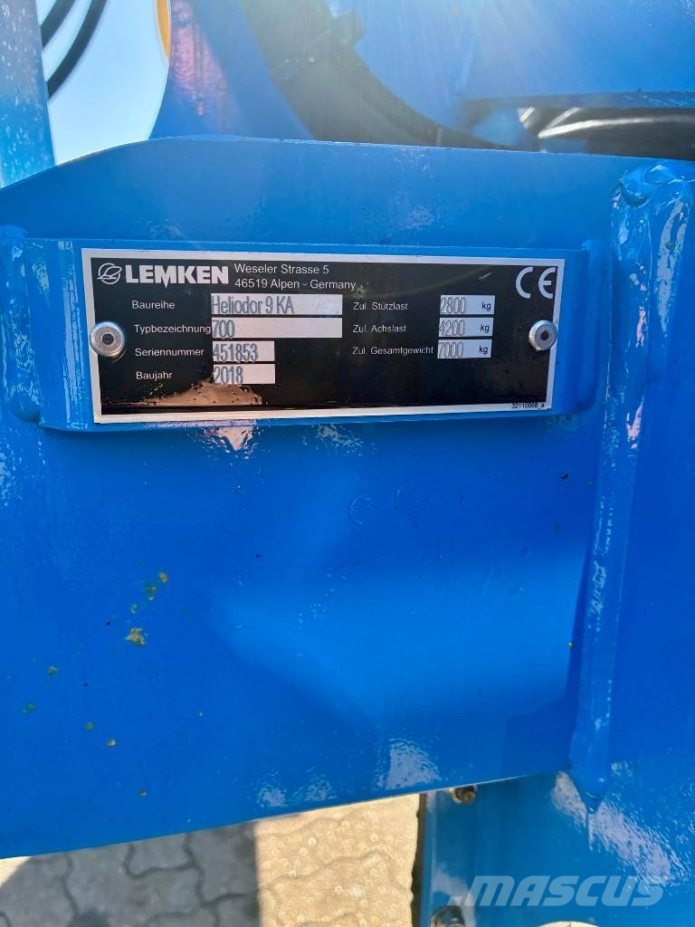 Lemken Heliodor 9 زحافات ساحقة