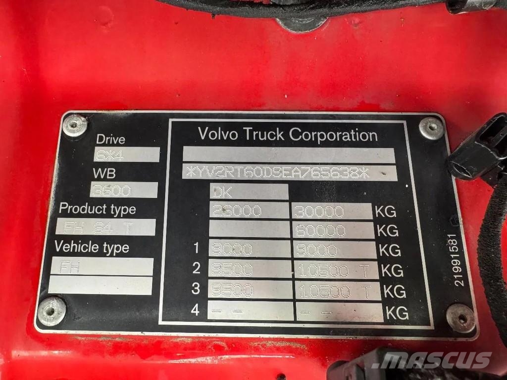 Volvo FH 540 6X4 - EURO 6 + PALFINGER EPSILON S260Z96 Mobiilinosturit