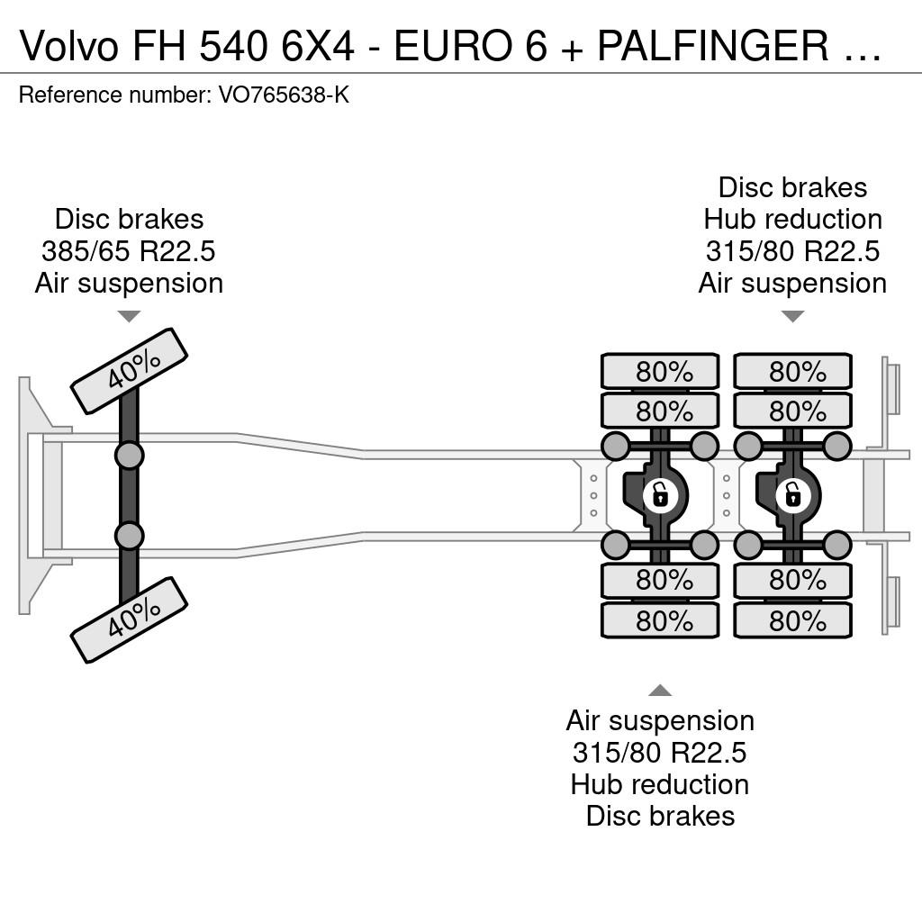 Volvo FH 540 6X4 - EURO 6 + PALFINGER EPSILON S260Z96 Mobiilinosturit