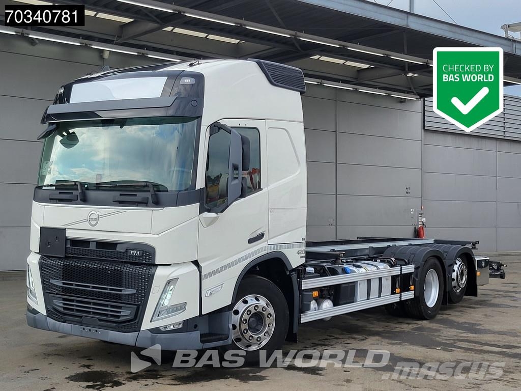 Volvo FM 420 FM 6X2 ADR Full-Air Lift+Steering Axle Euro Containertrucks met kabelsysteem