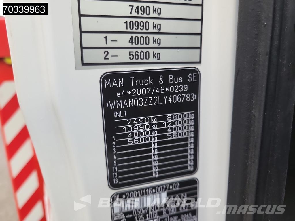 MAN TGL 8.190 TGL 4X2 NL-Truck Klaas K2732TSR Aerial P رافعات صالحة لكل أنواع الطرق