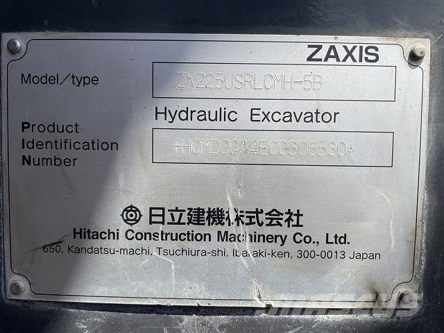 Hitachi ZX 225 US R LC-5 B Crawler excavators