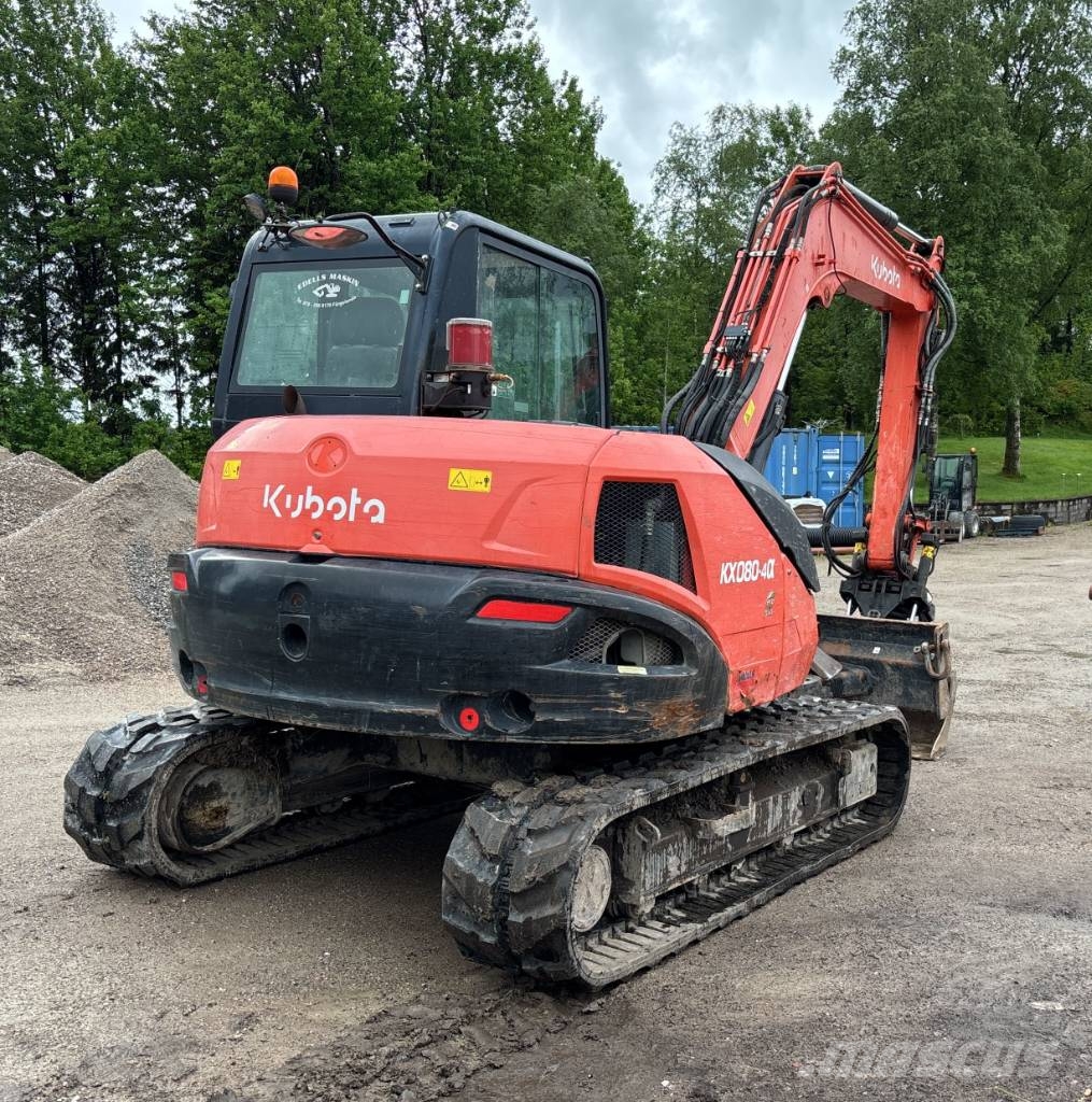 Kubota KX 080 Midigrävmaskiner 7t - 12t
