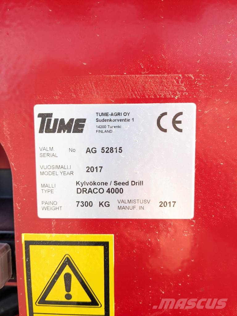 Tume Draco 4000 Sėjamieji kombainai