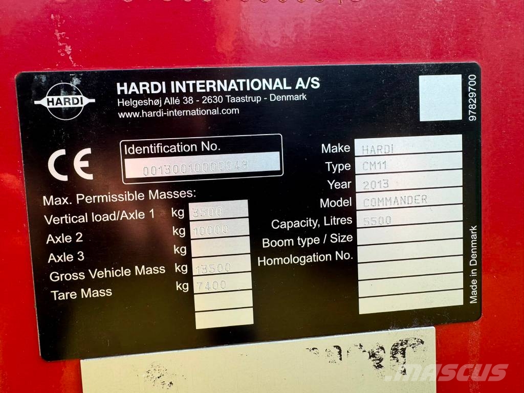 Hardi Commander 5500i Pulverizadores arrastrados