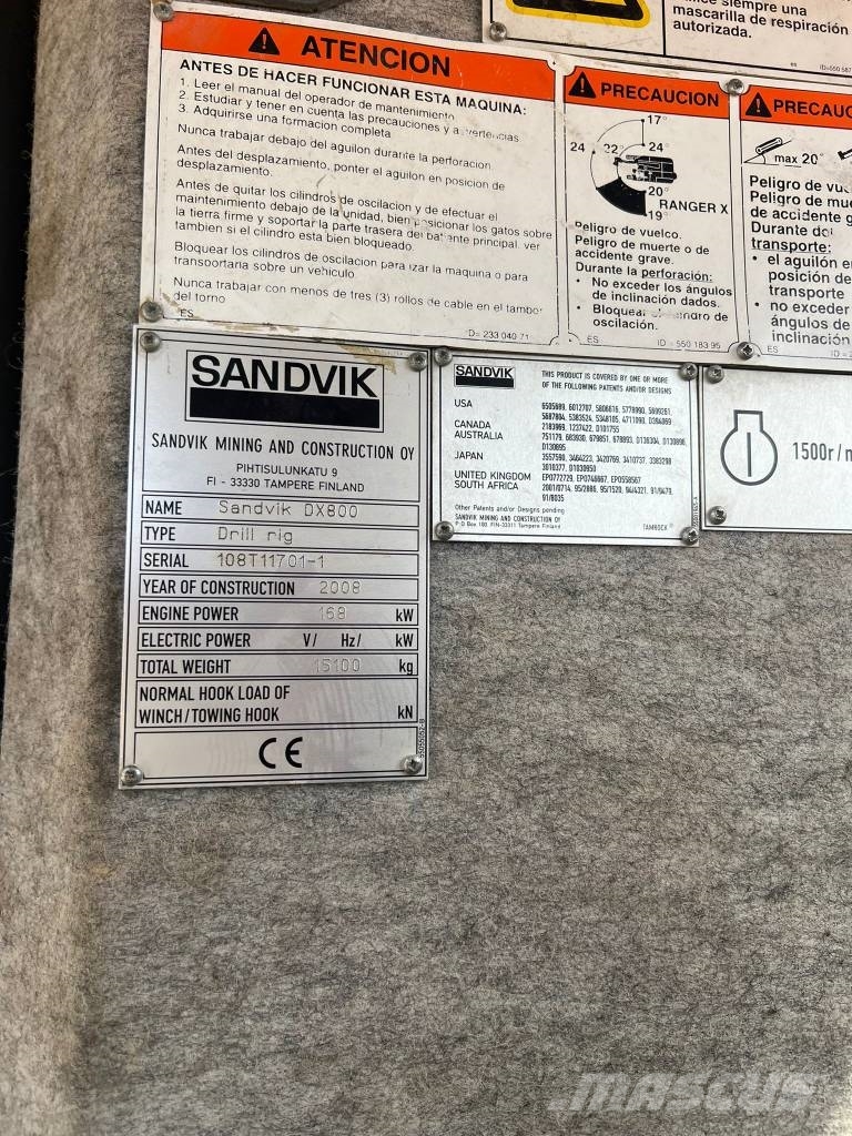 Sandvik DX 800 Perforadora de superficie