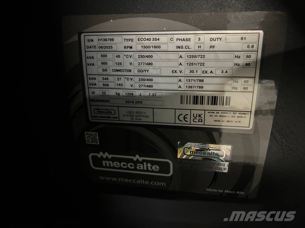 Scania DC13 072A - 550 kVA Stage V Genset - DPX-19929 Geradores a diesel