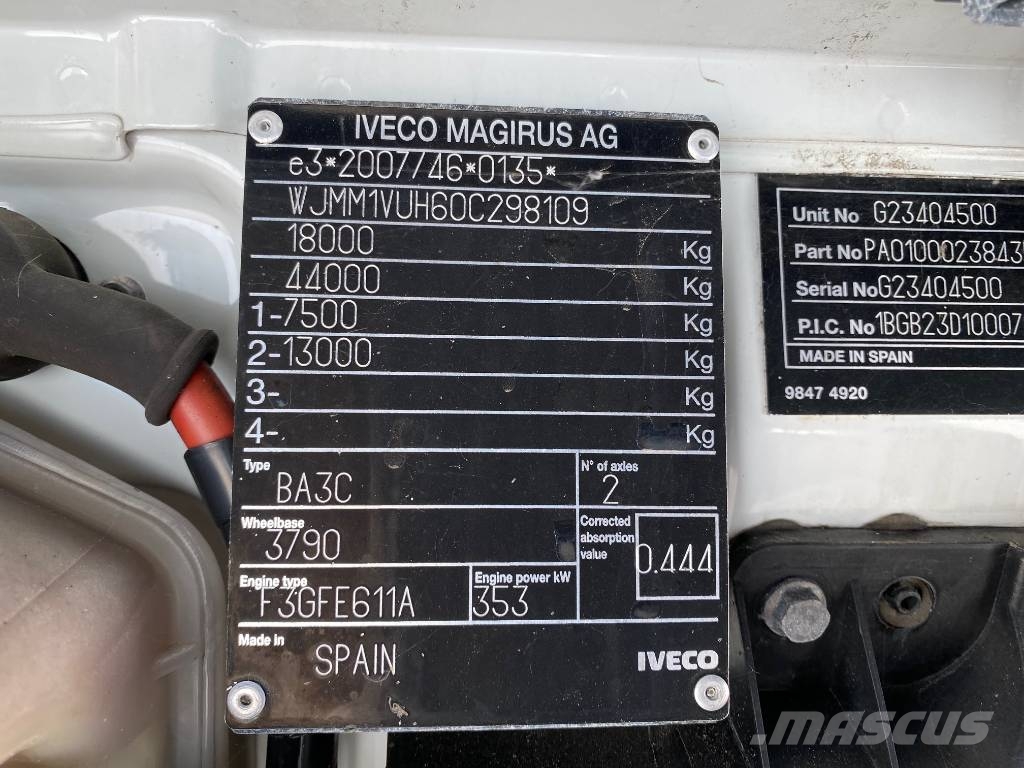 Iveco Stralis 480 STANDARD automat retarder VIN 109 وحدات الجر