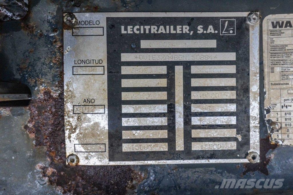 Lecitrailer CUELLO CISNE 3E-RD+DOUBLE ETAGE+DHOLLANDIA 2TON Low loader-semi-trailers