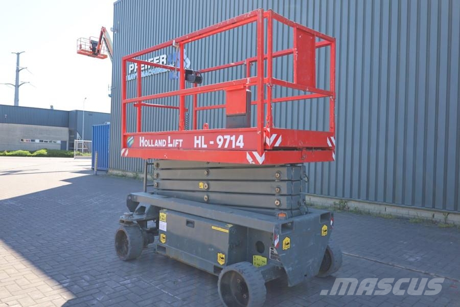 Holland Lift Ecostar HL-9714 Electric, 12m Working Height, 325k Nůžková zvedací plošina