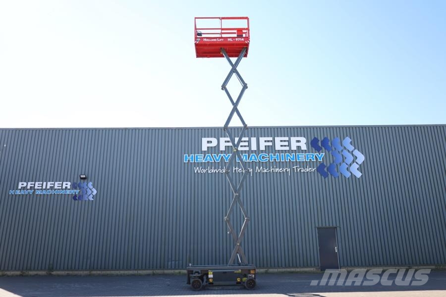 Holland Lift Ecostar HL-9714 Electric, 12m Working Height, 325k Nůžková zvedací plošina