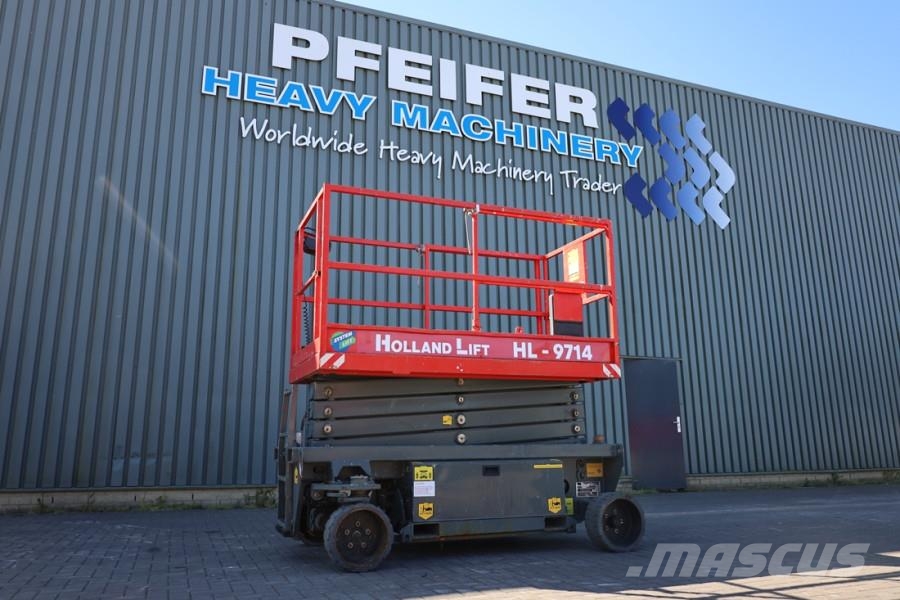 Holland Lift Ecostar HL-9714 Electric, 12m Working Height, 325k Nůžková zvedací plošina