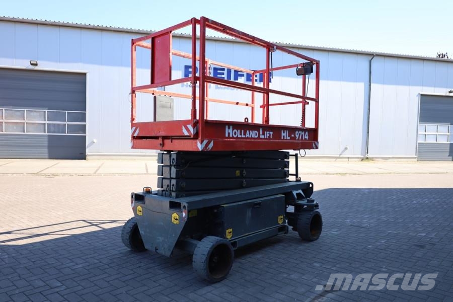 Holland Lift Ecostar HL-9714 Electric, 12m Working Height, 325k Nůžková zvedací plošina