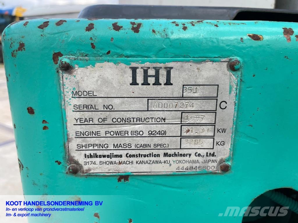 IHI 35J Goedwerkend Minigraafmachines < 7t