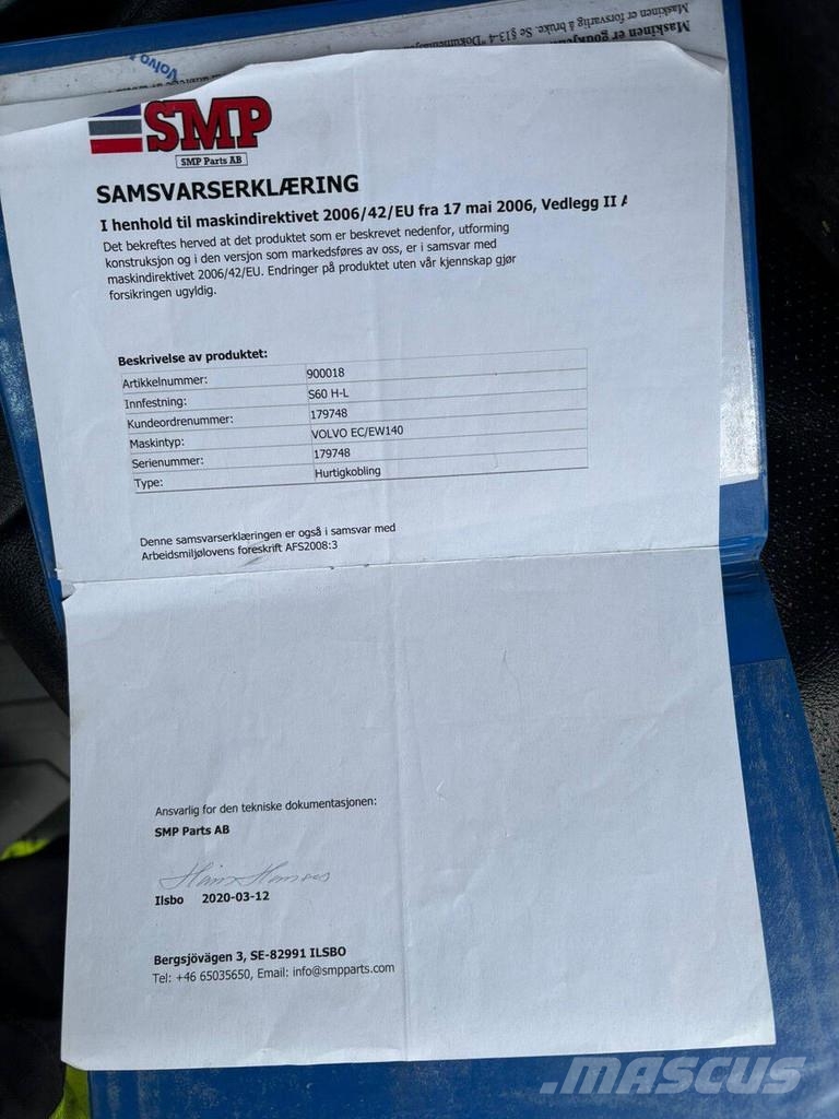 Volvo EC 140 EL Lánctalpas kotrók