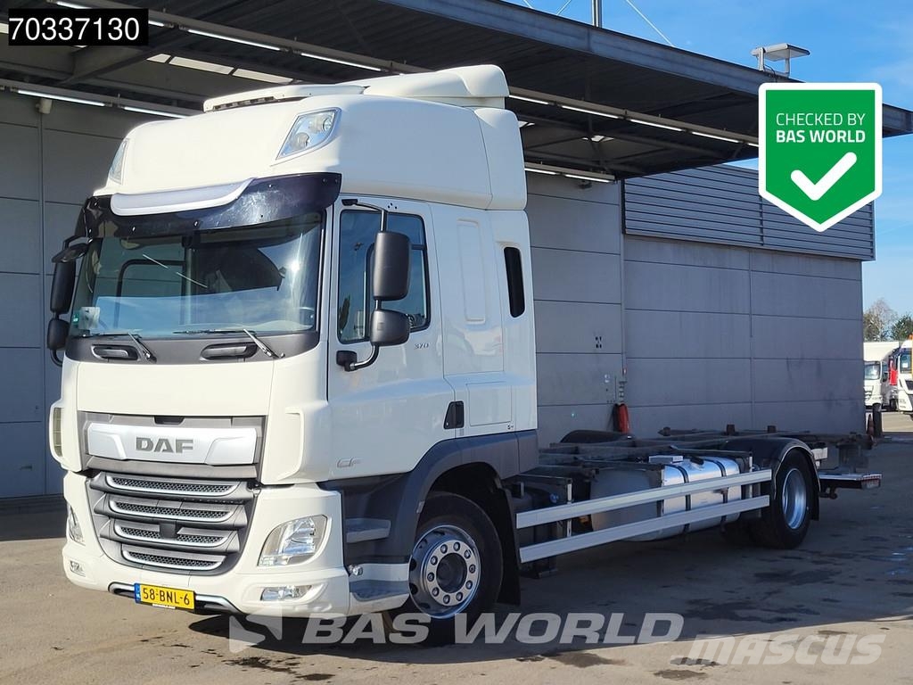 DAF CF 370 CF 4X2 NL-Truck APK BDF 2000kg Tailgate MX Containertrucks met kabelsysteem