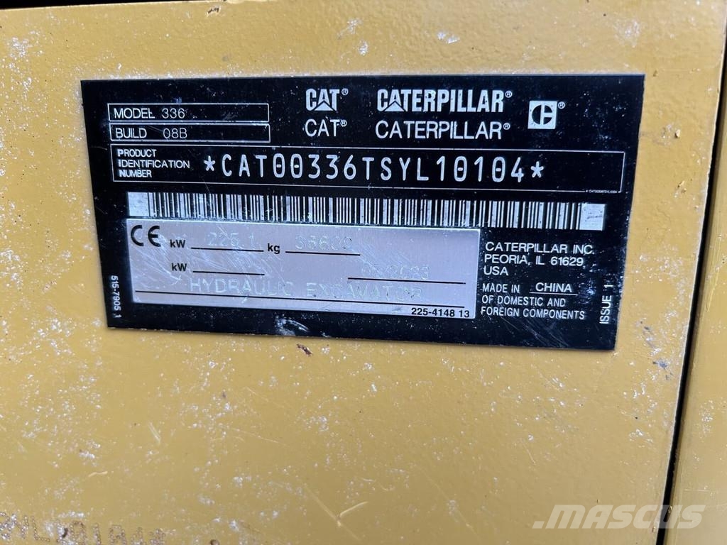 CAT 336-08B Gravemaskiner på larvebånd