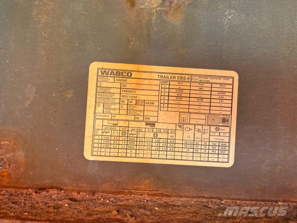 Krone SD SKAP BOX L=13629 mm Polprikolice zabojniki