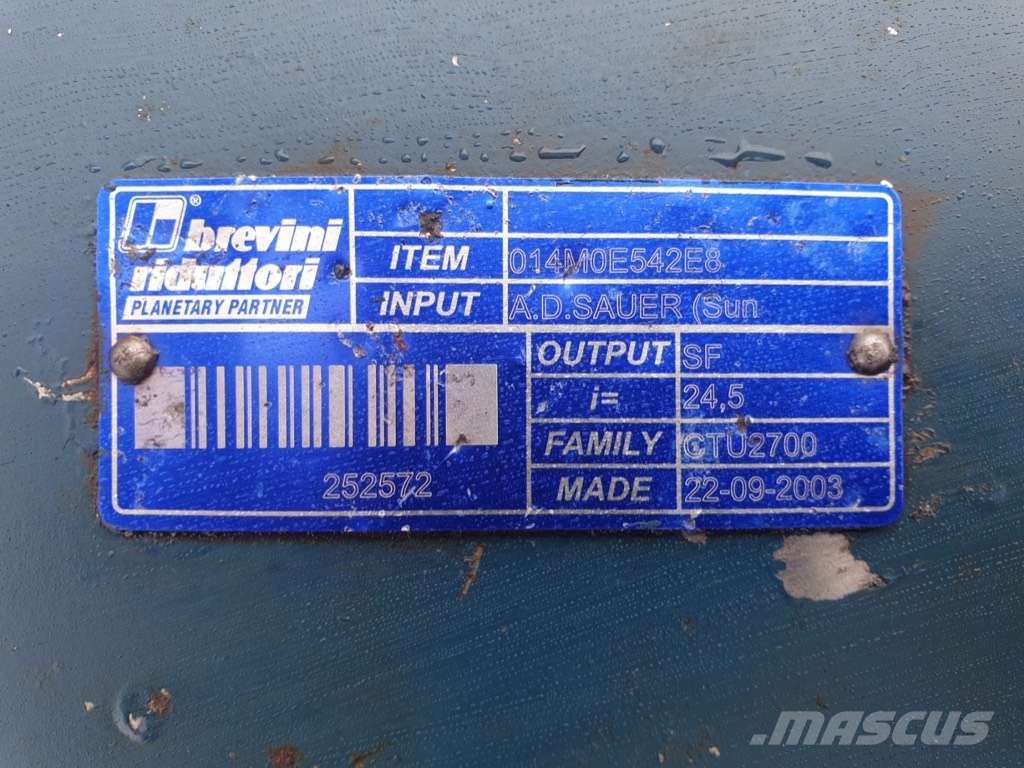 Brevini CTU 2700 USED GEARS FIT PANIEN أجهزة نقل