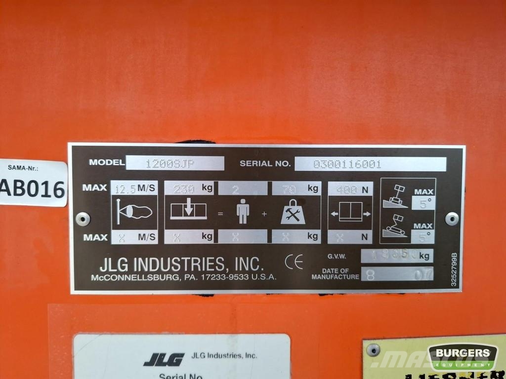 JLG 1200SJP Telescopic boom lifts