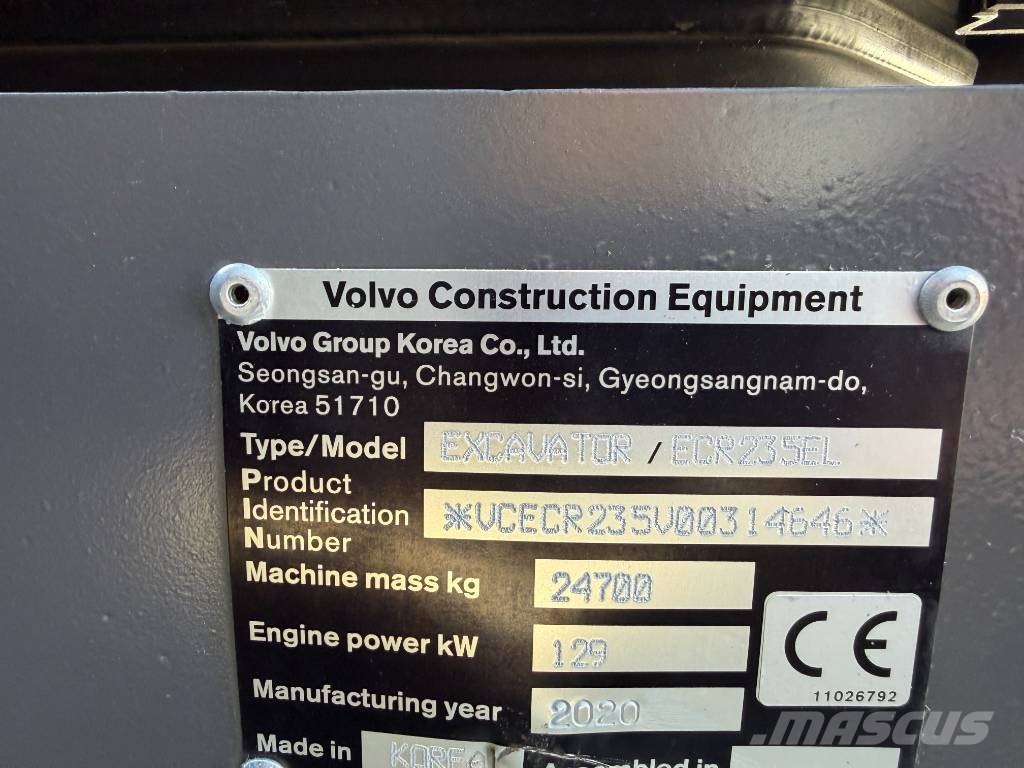 Volvo ECR 235 E Roomikekskavaatorid