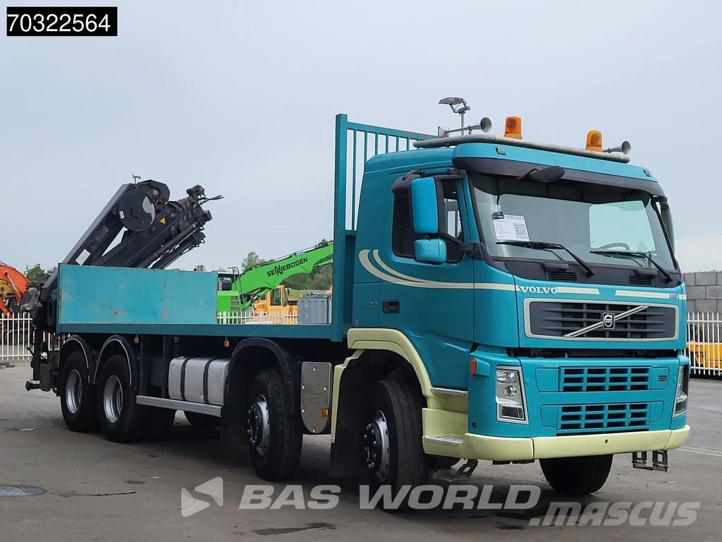 Volvo FM 400 8X4 HIAB 211 EP-5 HIDUO Kran Crane Full Ste Caminhões de mesa/dropside