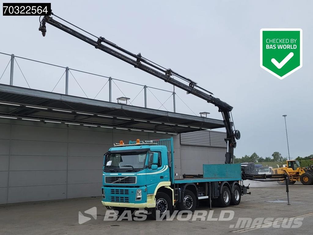 Volvo FM 400 8X4 HIAB 211 EP-5 HIDUO Kran Crane Full Ste Caminhões de mesa/dropside