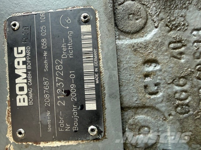 Bomag BC 772 RB used hydraulic pump complet Уплотнители для закладки отходов