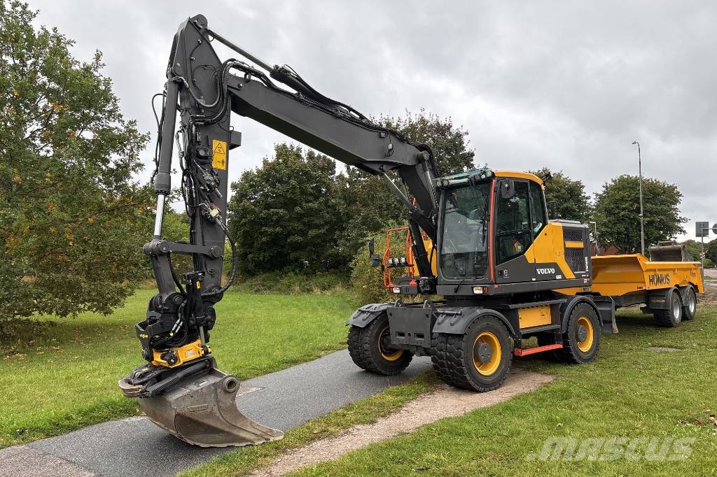 Volvo EW160 E, Makin 3D, Endast 3084H, Humus 8T Ratasekskavaatorid