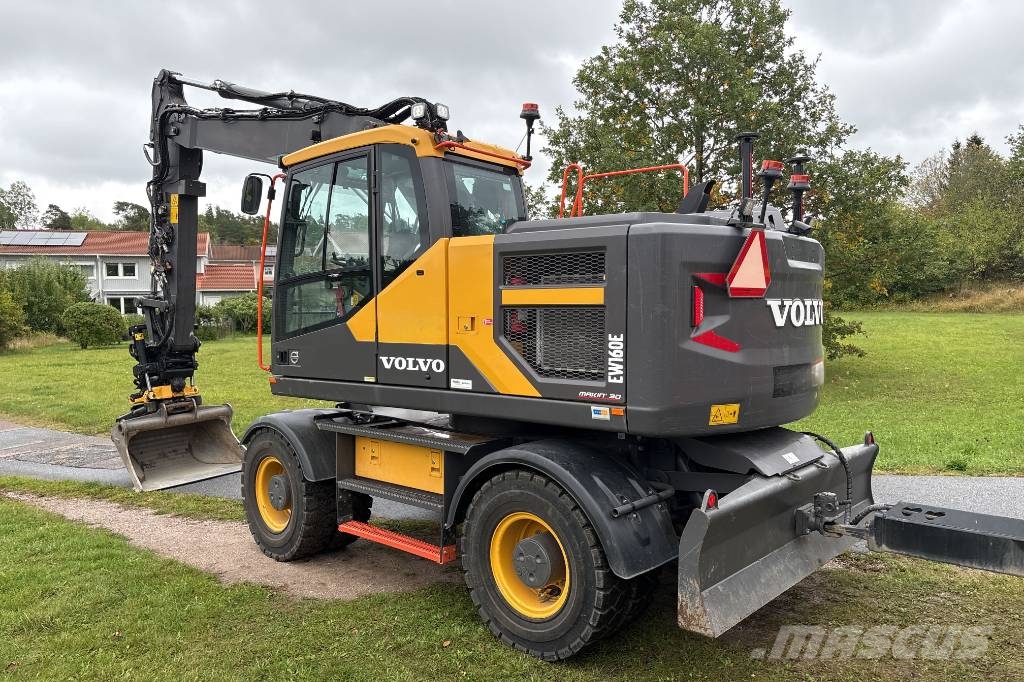 Volvo EW160 E, Makin 3D, Endast 3084H, Humus 8T Ratasekskavaatorid